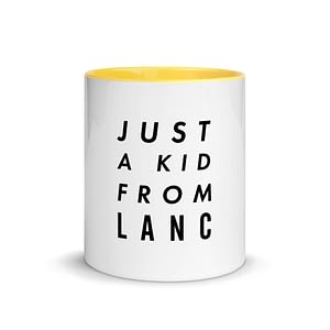 Just a Kid From Lanc Mug with Color Inside
