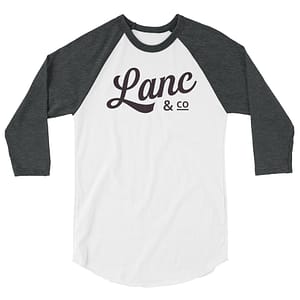 Traditional Lanc and Co 3/4 sleeve raglan shirt