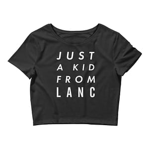 Just a Kid From Lanc Women’s Crop Tee