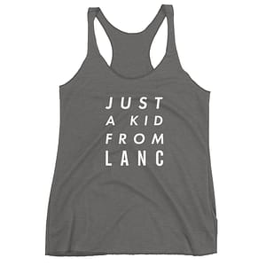 Just a Kid From Lanc Women's Racerback Tank
