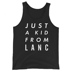 Just a Kid From Lanc Unisex Tank Top