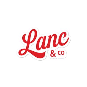 Traditional Lanc and Co Bubble-free stickers
